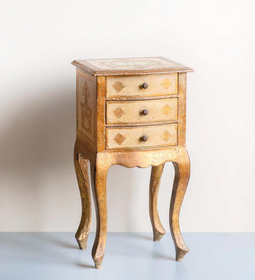 Italian Florentine Cabinet with Three Drawers – 1960s