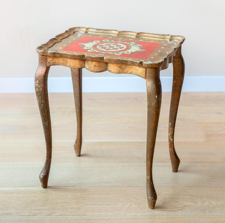 Florentine Giltwood Side Table, 1960s