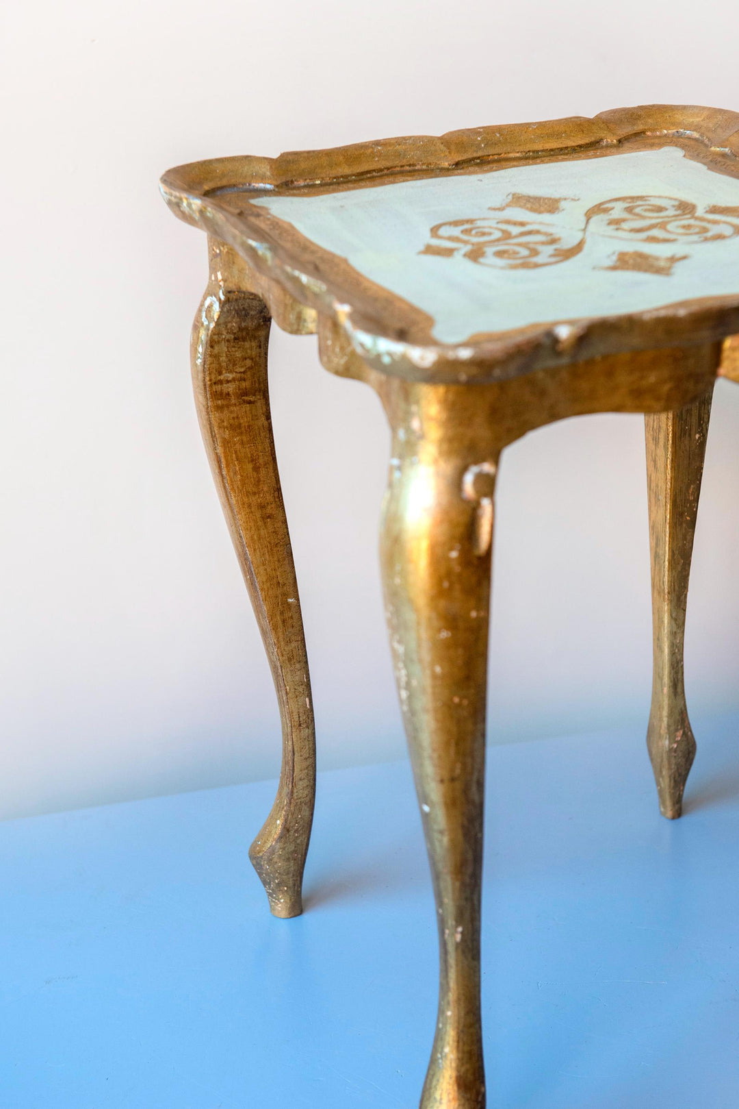 Vintage Florentine Giltwood Side Table - Plant Stand, 1960s