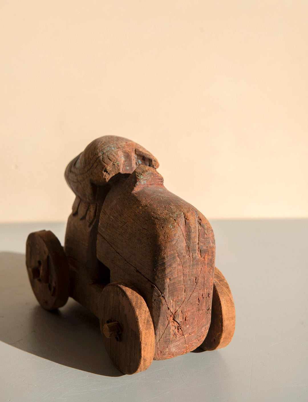 Antique Indian Nandi Bull on Wheels