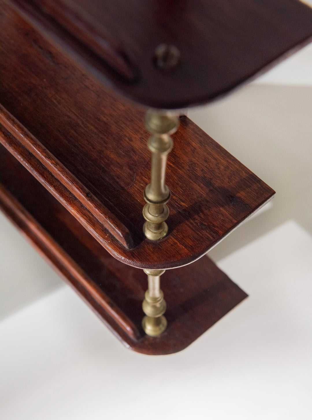 Antique Oak Victorian Wall Shelf - 19th Century