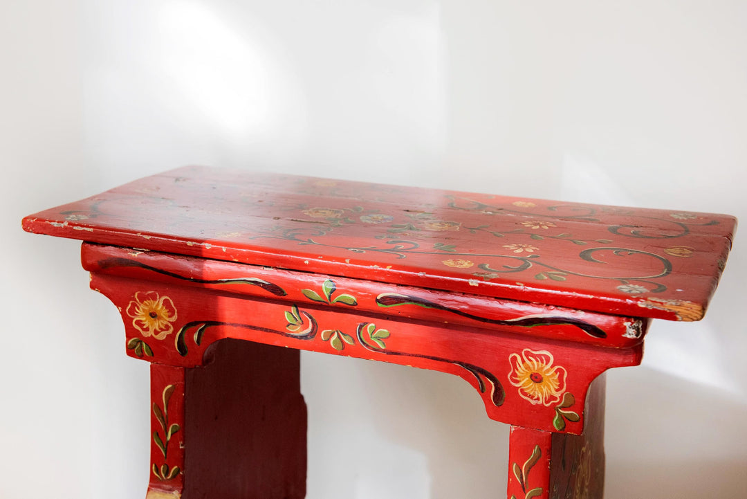 Antique Dutch Folk Art Stool – 19th Century