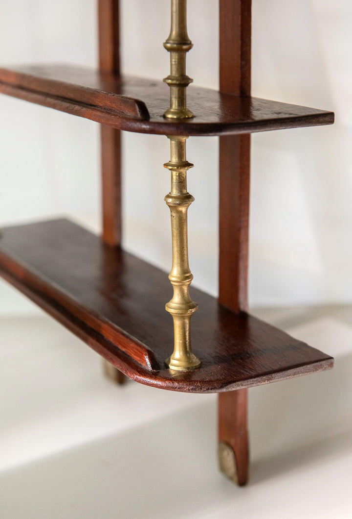 Antique Oak Victorian Wall Shelf - 19th Century