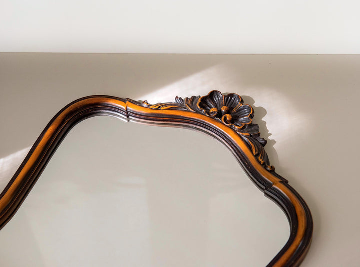 Vintage Scalloped Wall Mirror - French Rococo Style