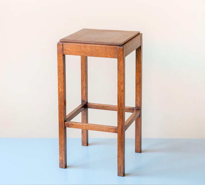 Art Deco Side Table - Dutch Oak Accent Table
