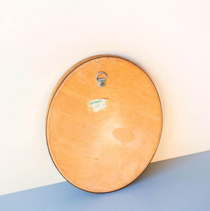 Vintage Dutch Oval Gold Mirror - Pieterman, 1960s