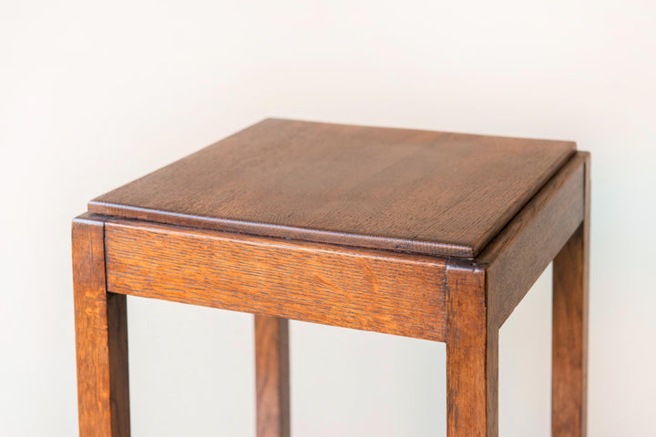 Art Deco Side Table - Dutch Oak Accent Table