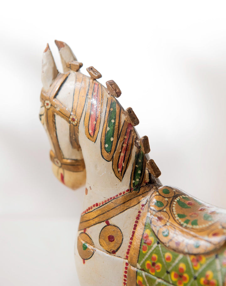 Antique Indian Wooden Horse Box
