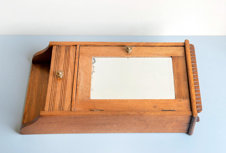 Antique Oak Apothecary Cabinet - Victorian Period