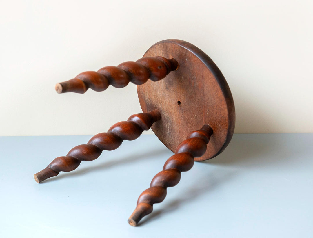 Vintage French Barley Twist Stool