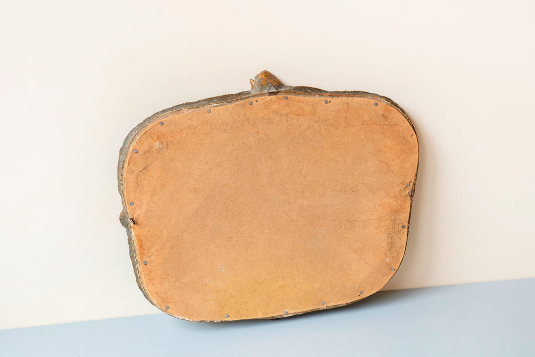 Vintage Faux Tortoiseshell Wall Mirror - French Louis XV Style
