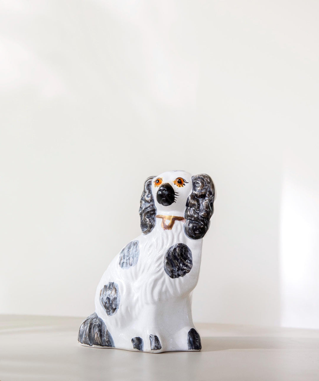 Antique English Staffordshire Style Spaniel Dogs