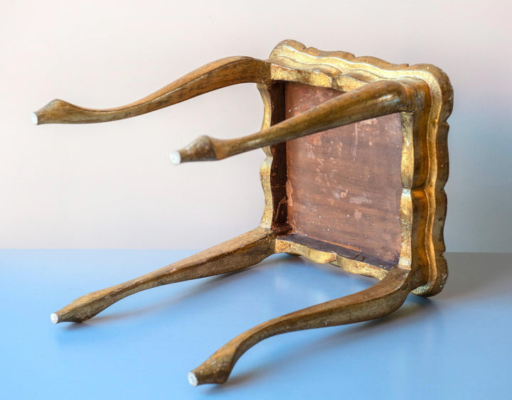 Vintage Florentine Giltwood Side Table - Plant Stand, 1960s