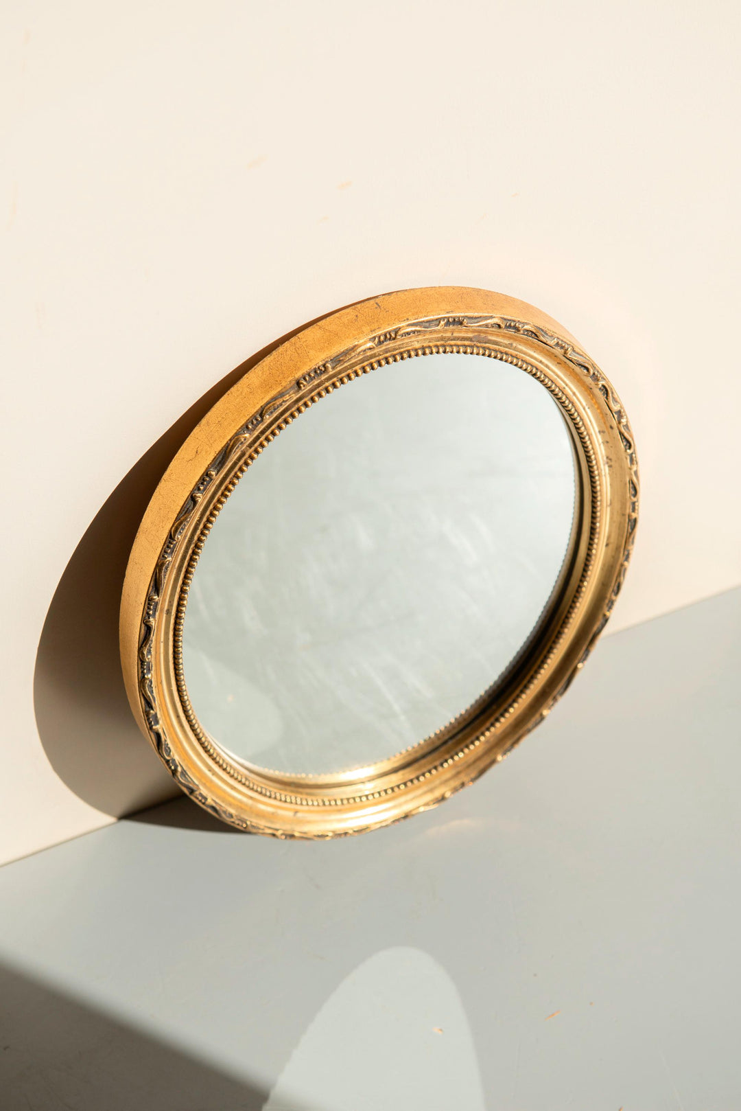 Vintage Dutch Oval Gold Mirror - Pieterman, 1960s
