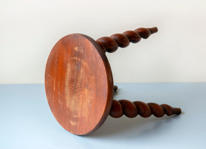 Vintage French Barley Twist Stool