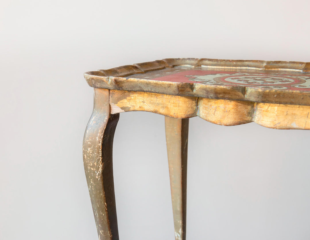 Florentine Giltwood Side Table, 1960s