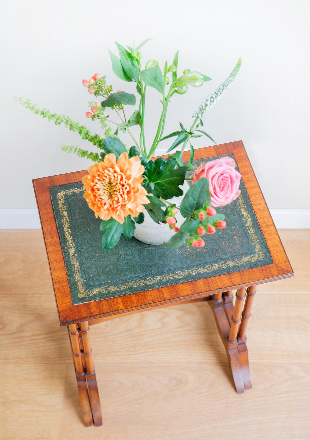 Edwardian Faux Bamboo Nesting Tables
