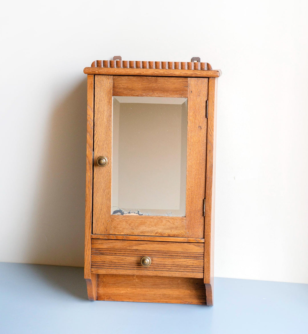 Antique Oak Apothecary Cabinet - Victorian Period