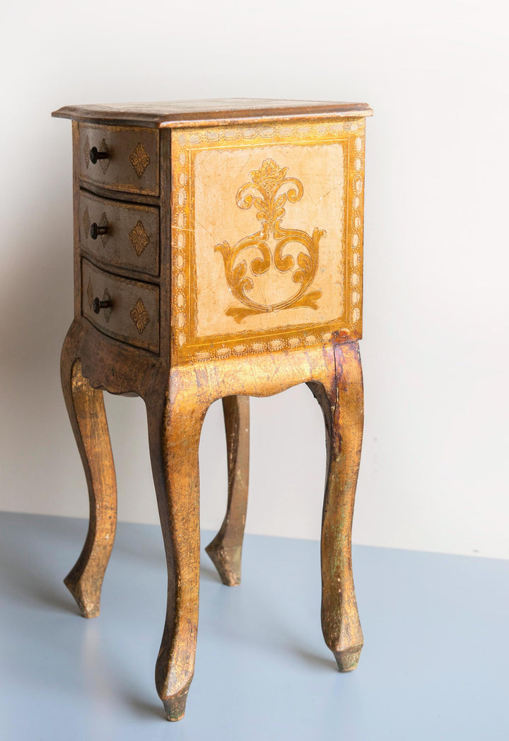 Italian Florentine Cabinet with Three Drawers – 1960s