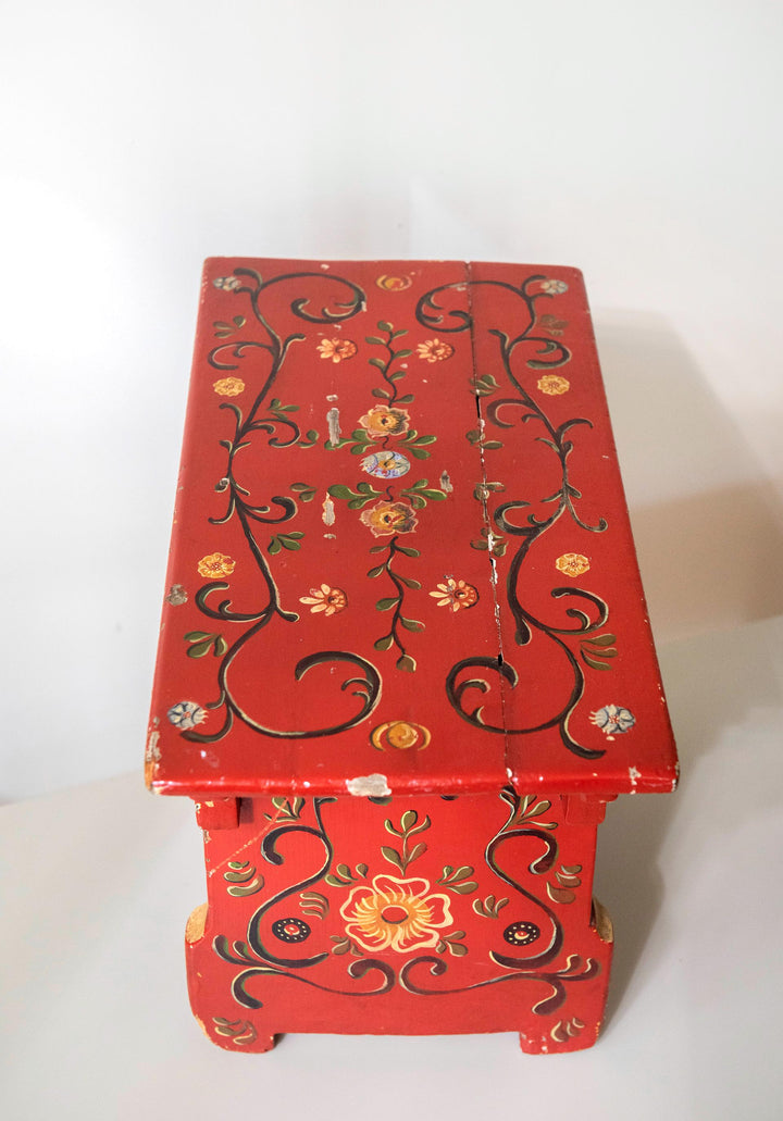 Antique Dutch Folk Art Stool – 19th Century