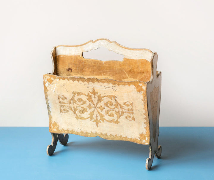Vintage Florentine Magazine Rack