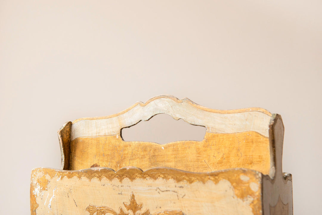 Vintage Florentine Magazine Rack