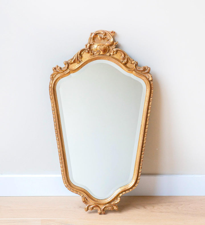 Vintage Ornate Gilt Wall Mirror – Rococo Revival