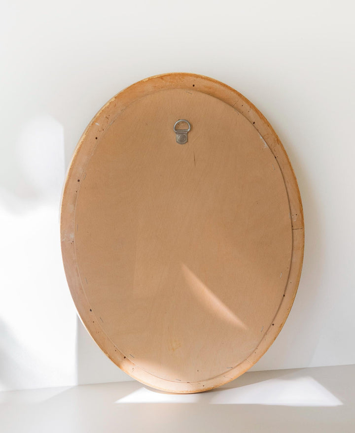 Vintage Dutch Oval Gold Mirror – 1960s