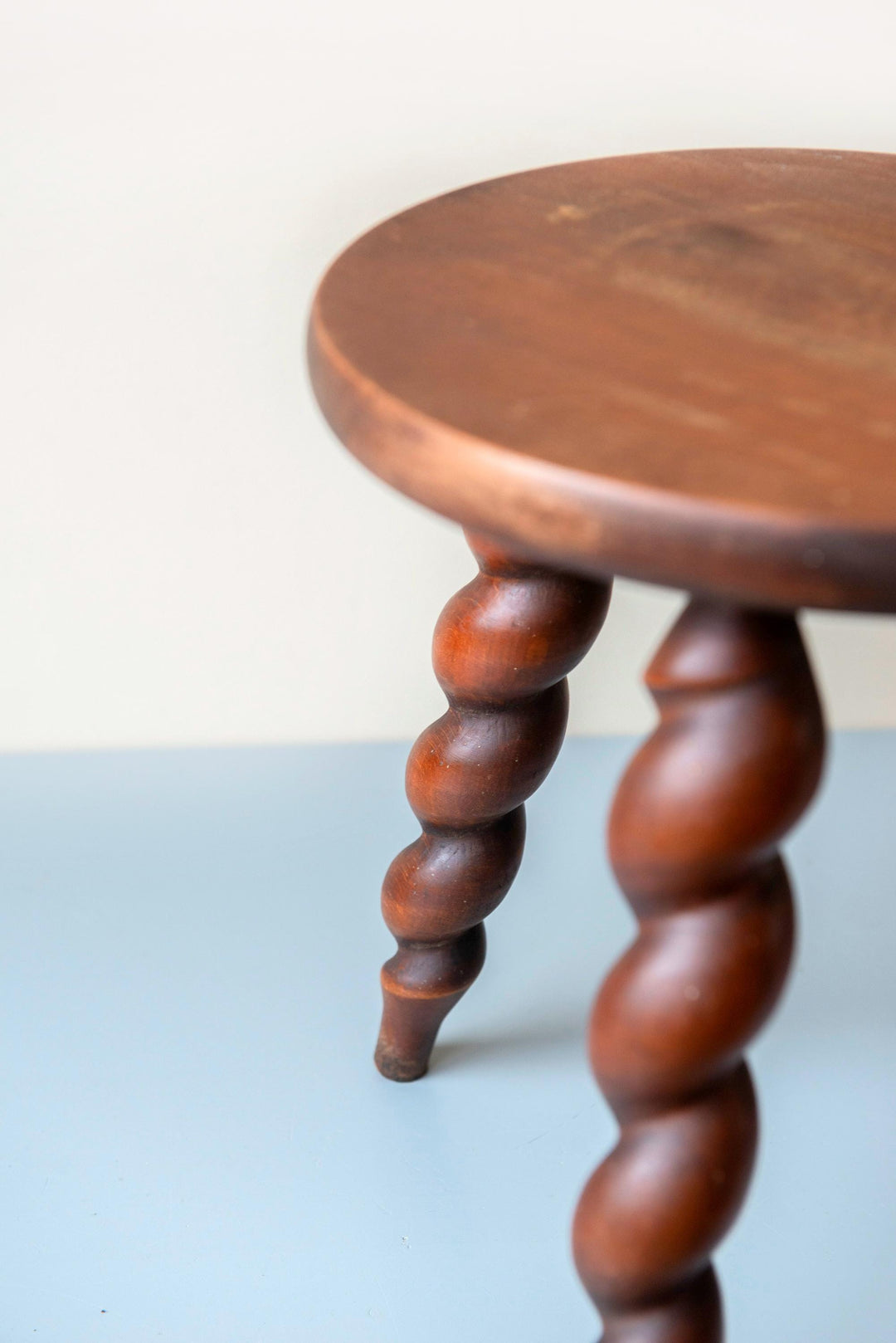 Vintage French Barley Twist Stool