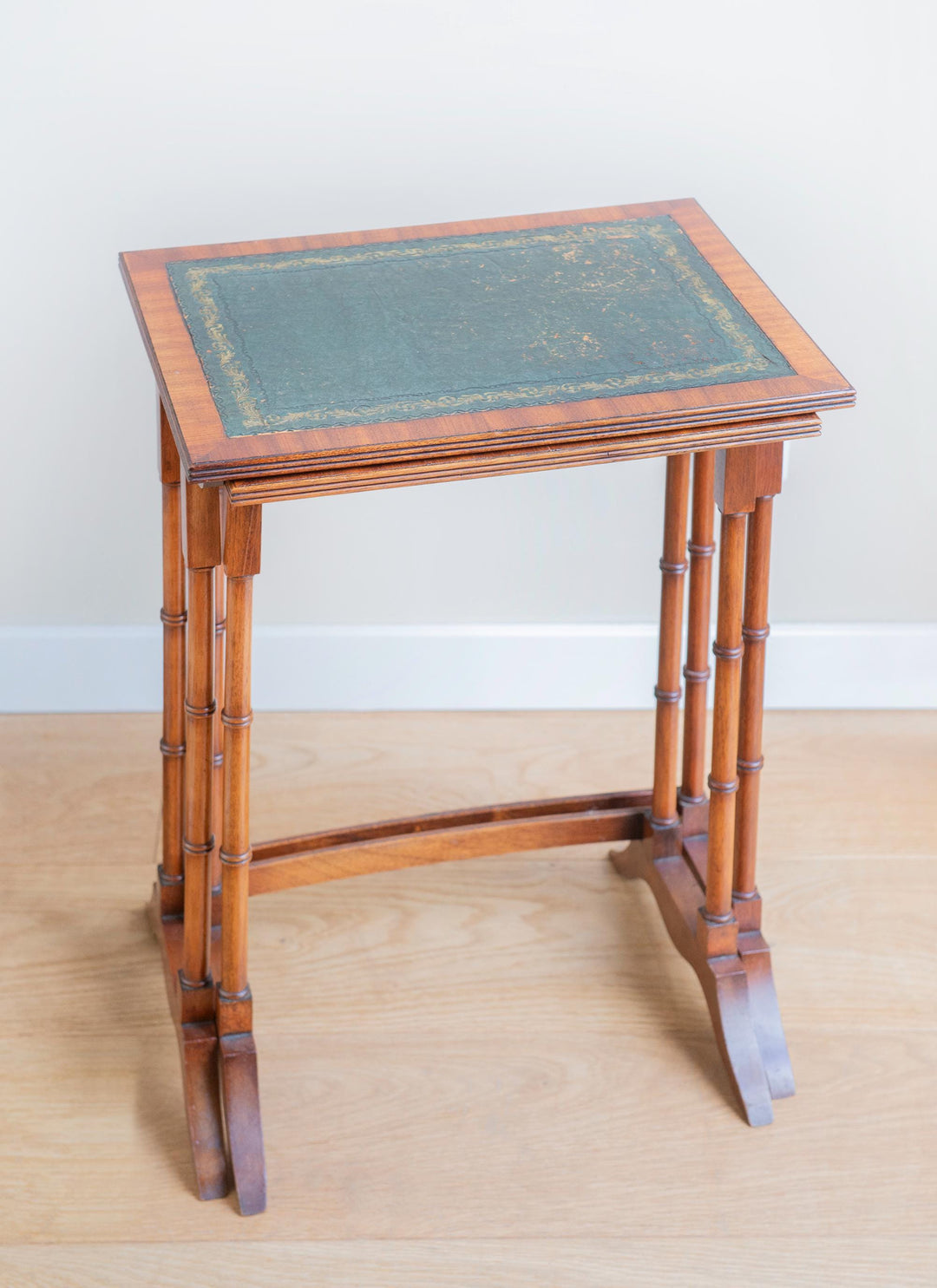 Edwardian Faux Bamboo Nesting Tables