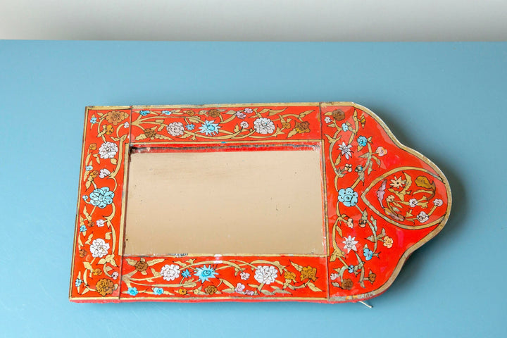 Peruvian Arch Mirror With Reverse Painted Glass