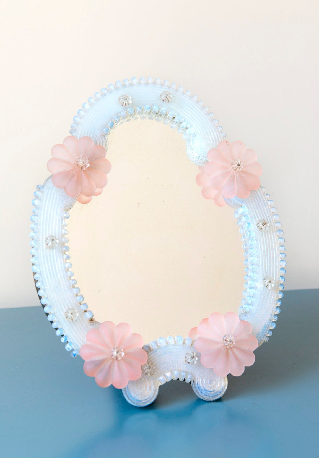Vintage Murano Glass Table Mirror, 1950s