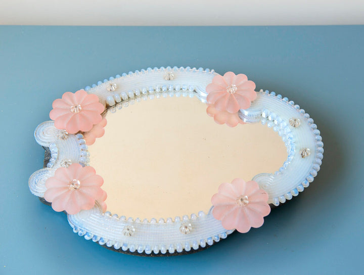 Vintage Murano Glass Table Mirror, 1950s
