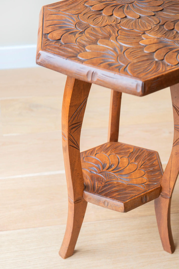 Antique Japanese Hexagon Side Table, Liberty & Co