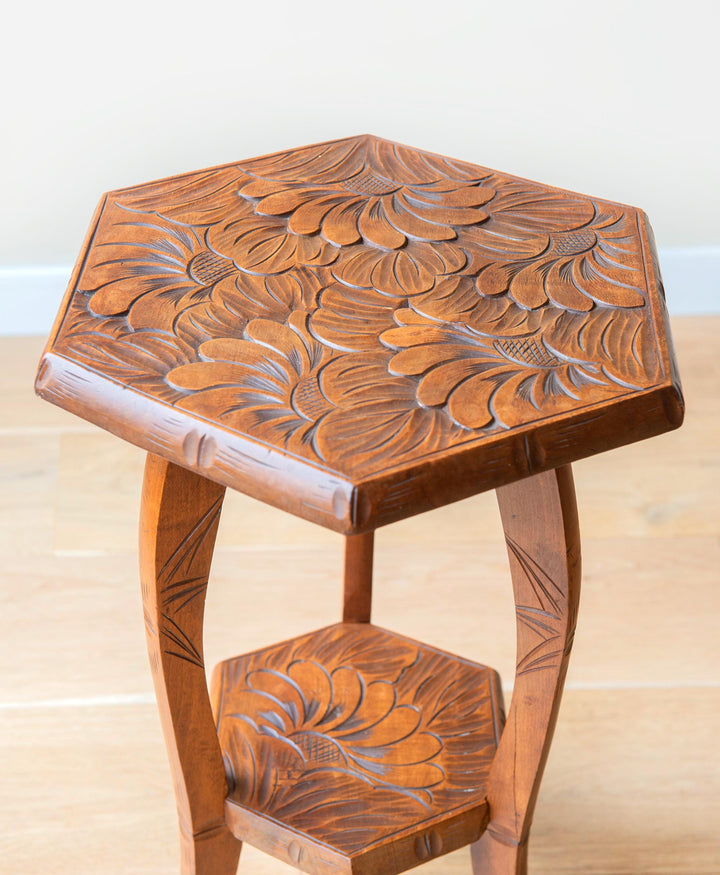 Antique Japanese Hexagon Side Table, Liberty & Co