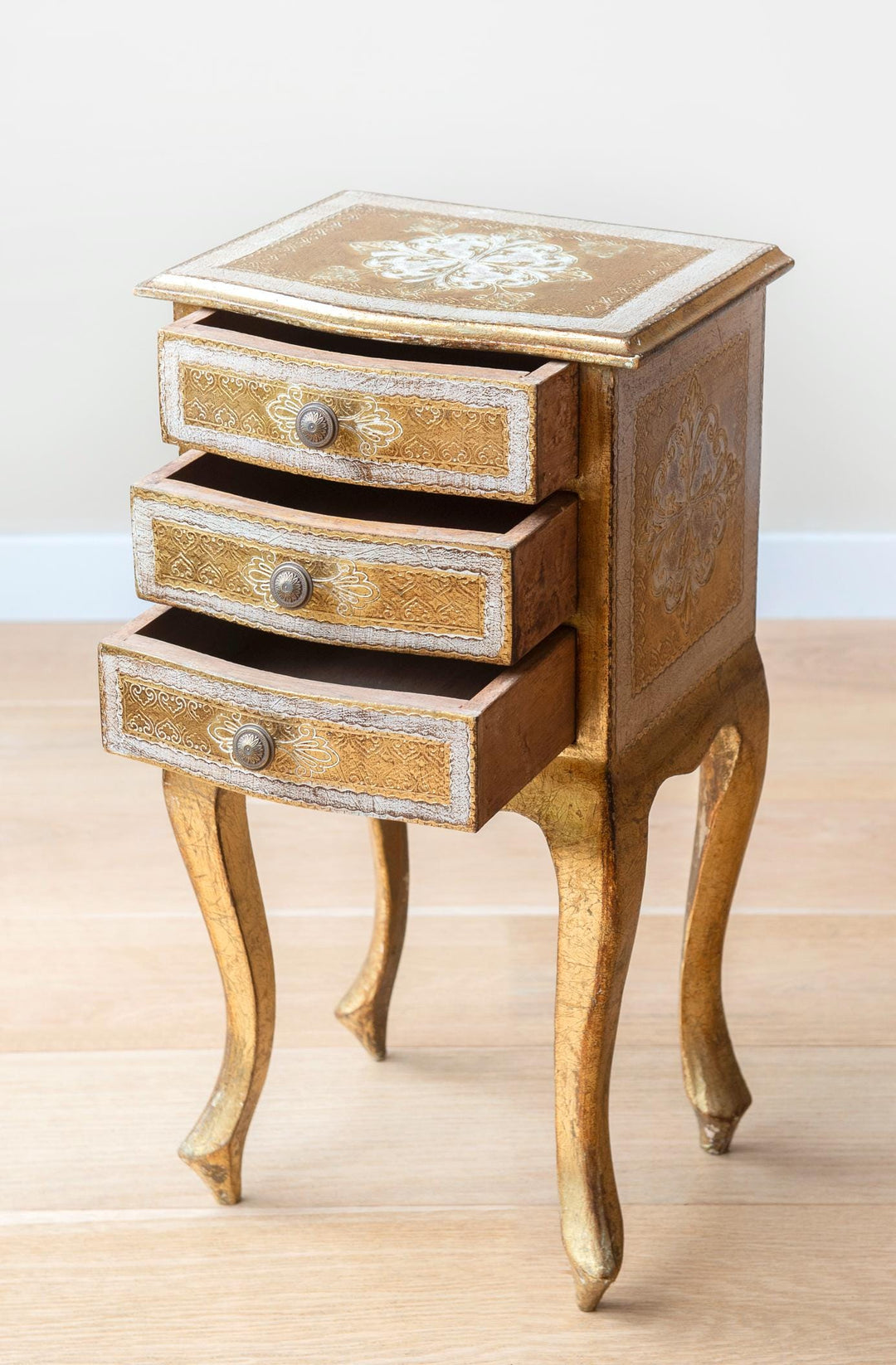 Italian Chest With Three Drawers, Baroque Style