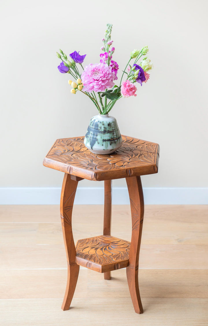 Antique Japanese Hexagon Side Table, Liberty & Co