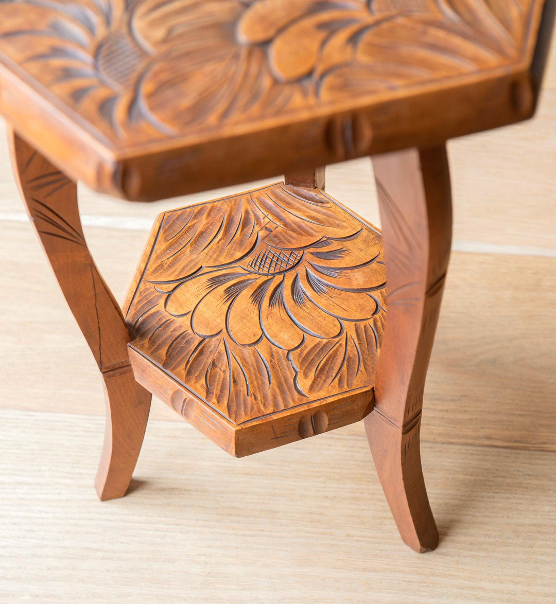 Antique Japanese Hexagon Side Table, Liberty & Co