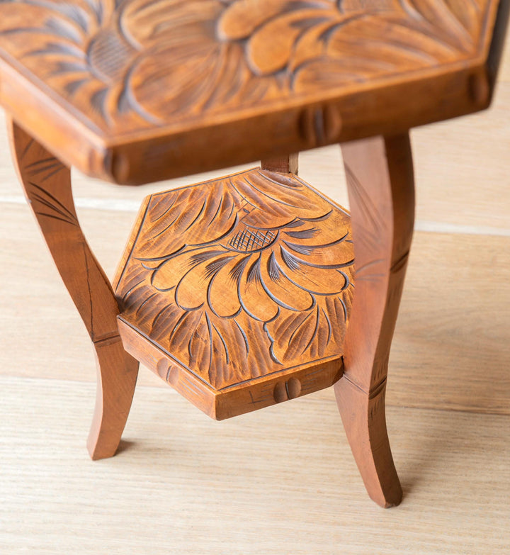 Antique Japanese Hexagon Side Table, Liberty & Co
