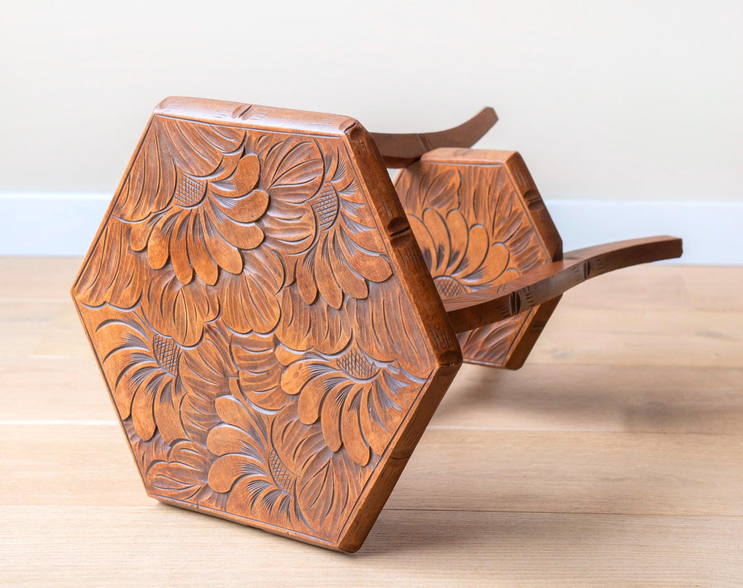 Antique Japanese Hexagon Side Table, Liberty & Co