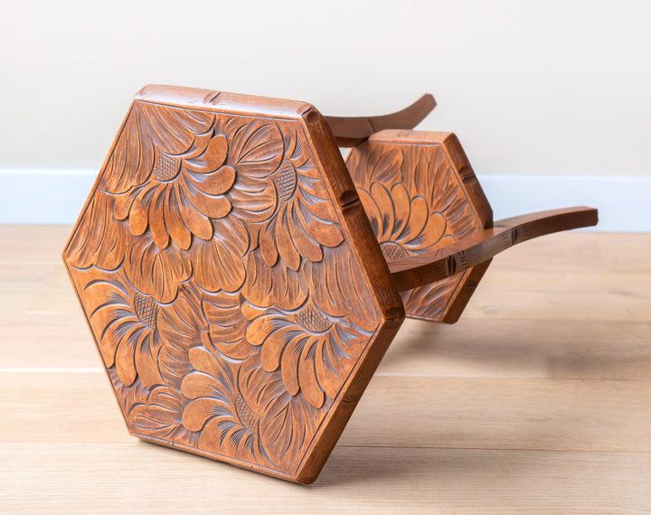 Antique Japanese Hexagon Side Table, Liberty & Co