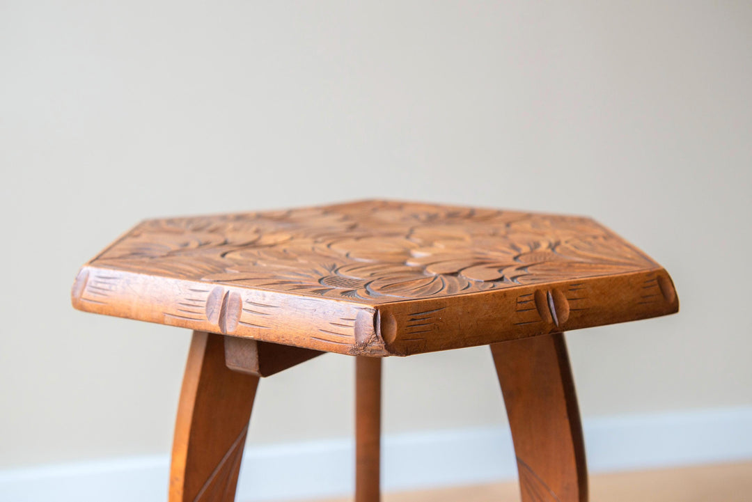 Antique Japanese Hexagon Side Table, Liberty & Co