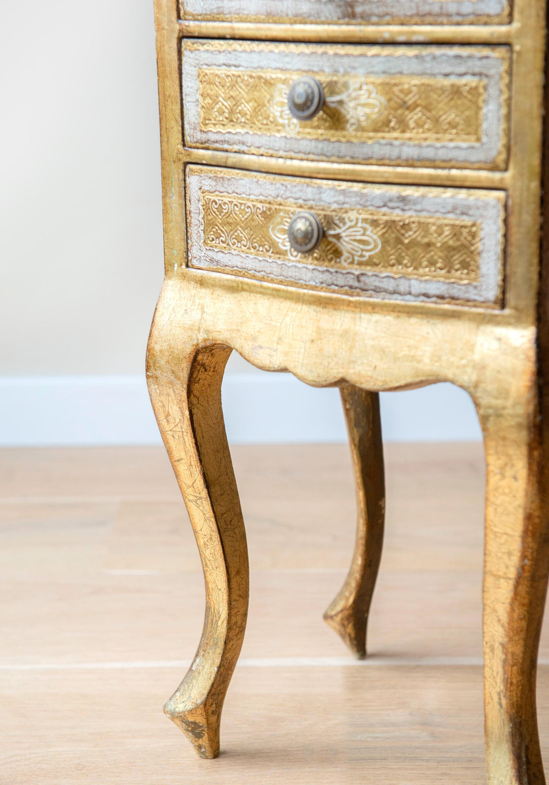 Italian Chest With Three Drawers, Baroque Style