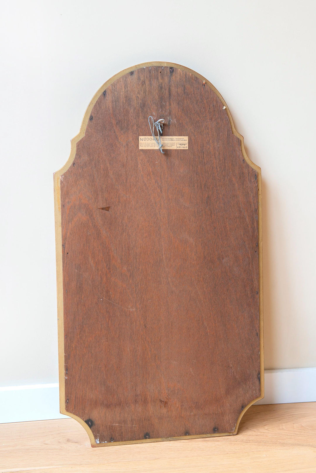 Large Belgian Mirror, Scalloped Golden Frame - Deknudt