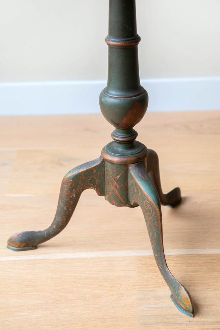 Antique Blue Chinoiserie Wine Table, 19th Century