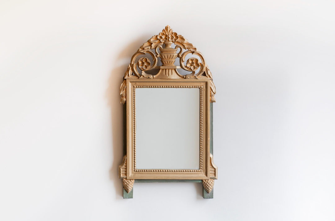 Antique Gold French Bridal Mirror, 19th Century