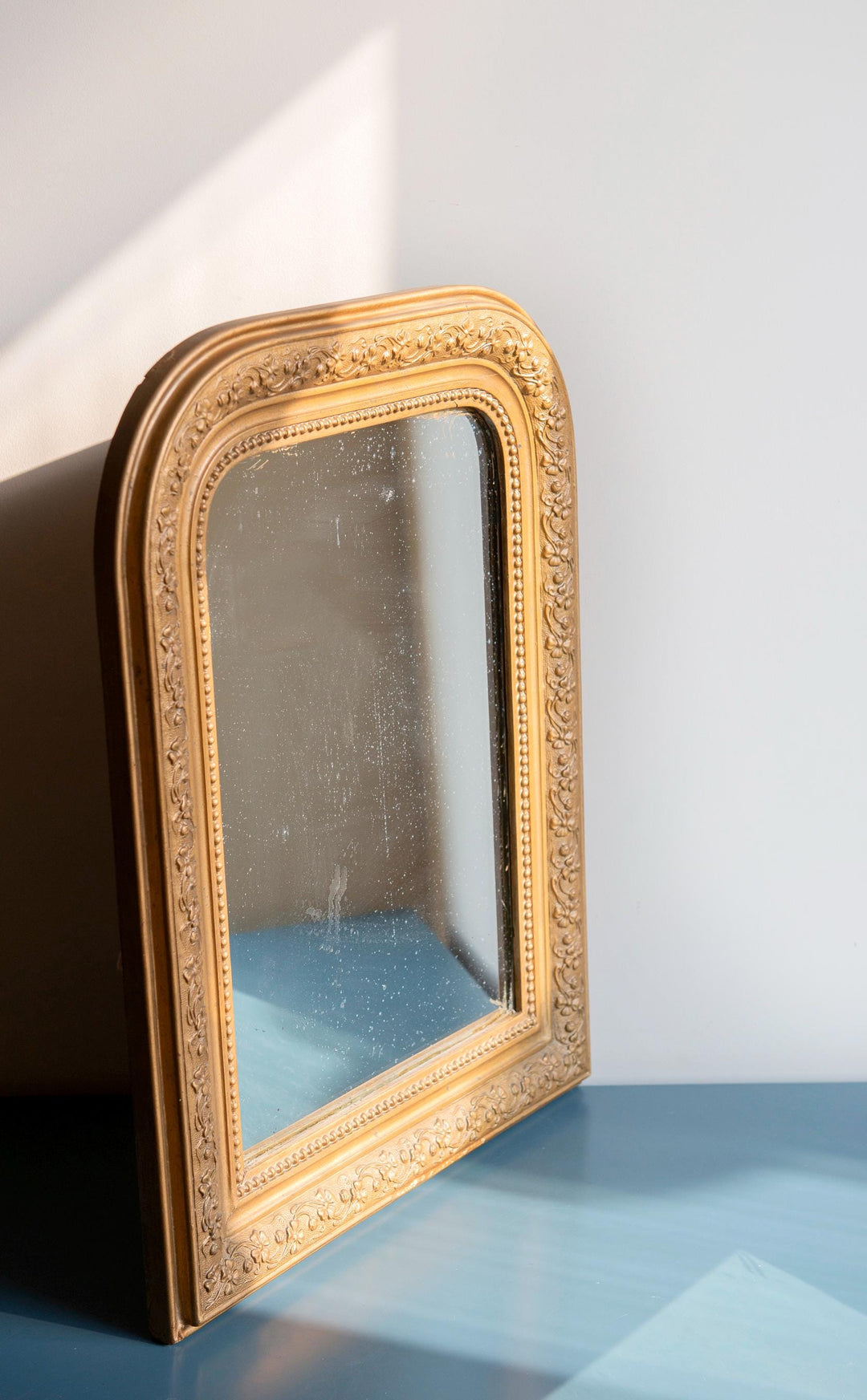 French Antique Gold Arch Mirror, Louis Philippe Mirror