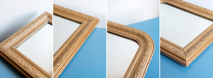 French Antique Gold Arch Mirror, Louis Philippe Mirror