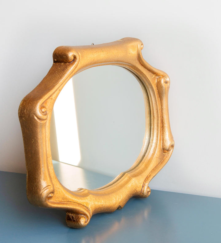 Baroque Florentine Mirror, Gold Leaf Frame