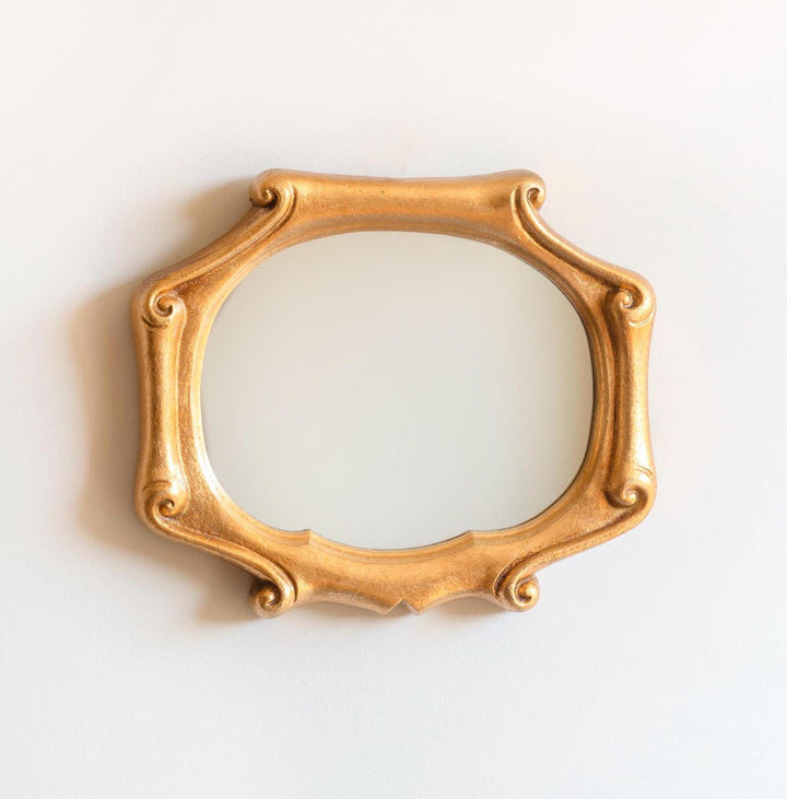 Baroque Florentine Mirror, Gold Leaf Frame